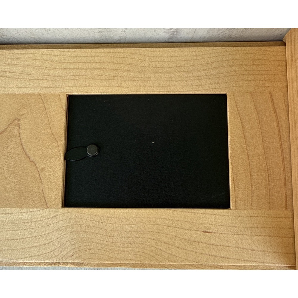 Vtg Pottery Barn Forest Photo Box Blonde Wood With 2.5 X 3.5 Photo Frame #8625 - Picture 10 of 10